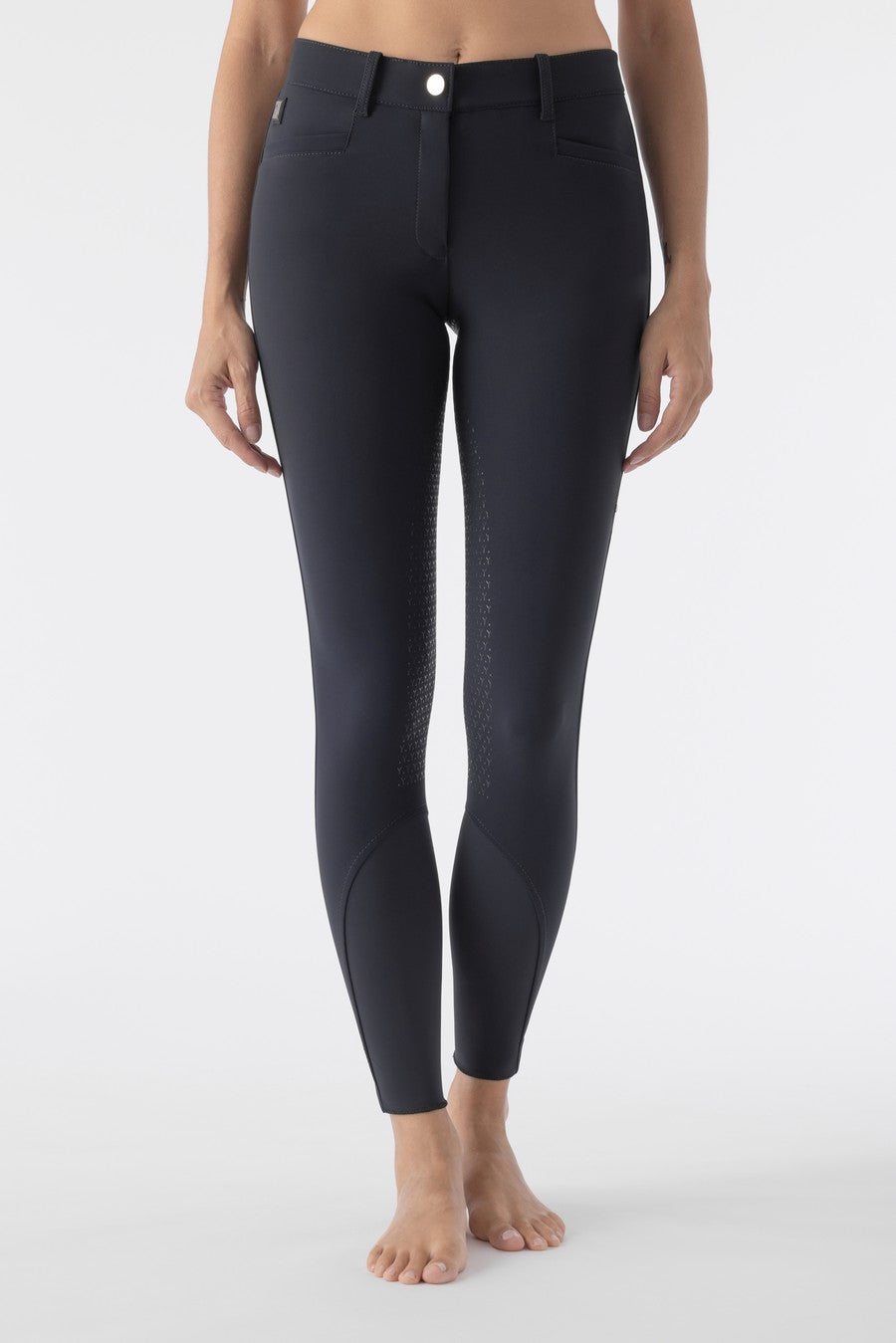 Equiline rijbroek dames full grip Ceriek navy