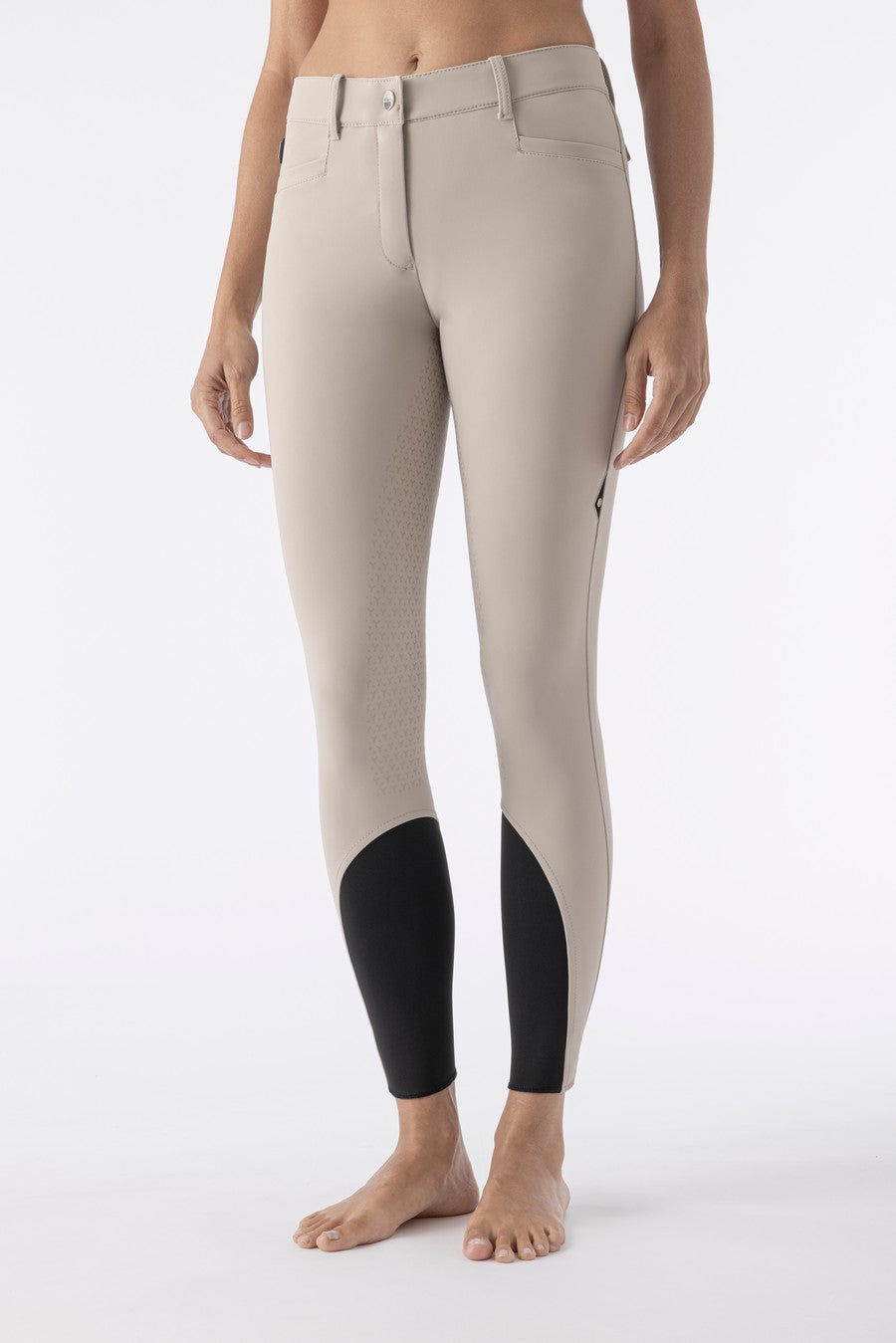 Equiline rijbroek dames full grip Ceriek beige
