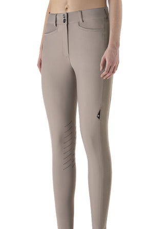 Pantalon d’équitation Equiline taille haute avec grip genoux pour femme Casdikh Taupe