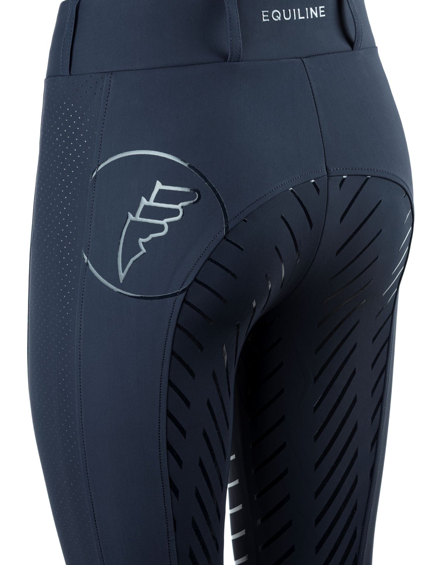 Equiline Leggings d'équitation Full Grip pour femme Ceberfh Navy