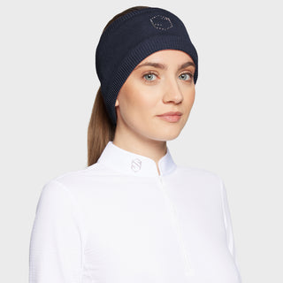 Samshield Hoofdband Amalie crystal square Navy