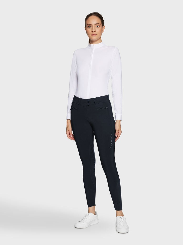 Samshield Rijbroek Full Grip Dames Clara Premium Hoge Band Navy Navy FR36