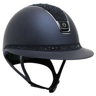 Samshield 2.0 Casque d'équitation Miss Shield Shadowmatt Crystal Bloom Navy