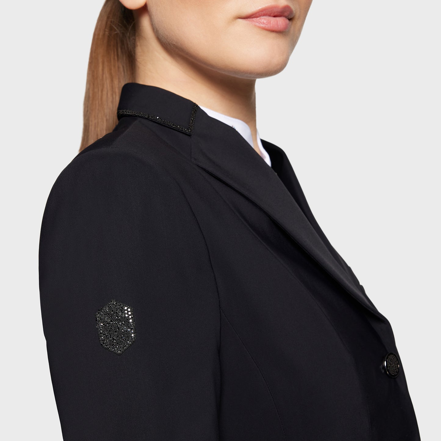 Samshield Veste d'équitation femmes Victorine Crystal Fabric Noir