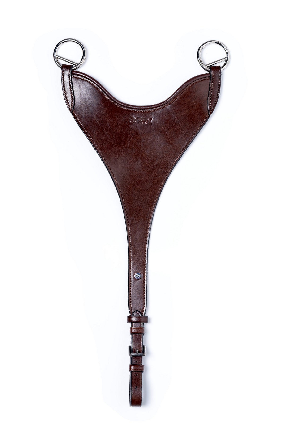 TRUST Stockholm dichte martingaalvork Hard BIB zilveren gespen Bruin Bruin