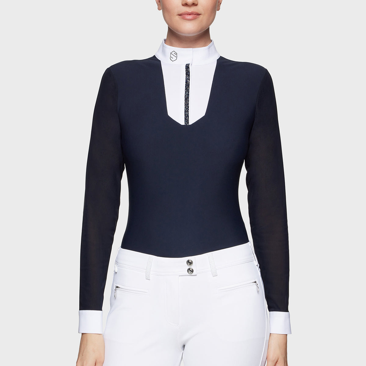 Samshield Wedstrijdshirt Lange Mouwen Dames Faustine Premium Navy Cosmic Nights Navy