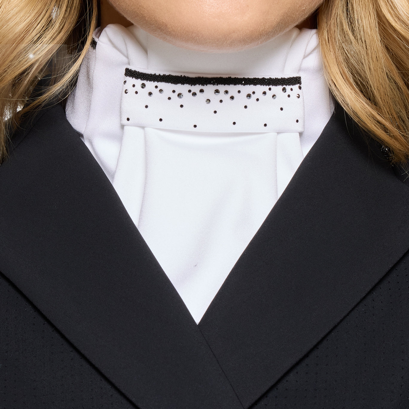 Samshield Plastron Crystal Fabric Jet Black Wit