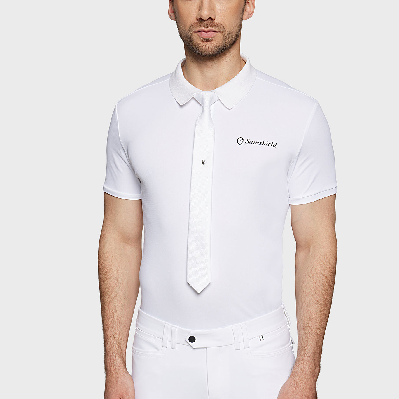 Samshield Stropdas Woven Wit Wit