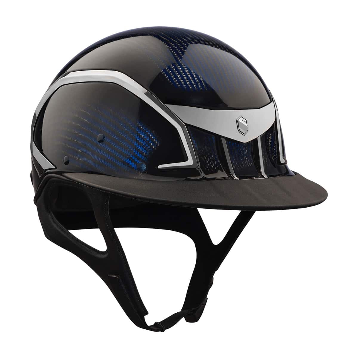 Samshield Miss XJ paardrijhelm navy Navy Carbon glossy