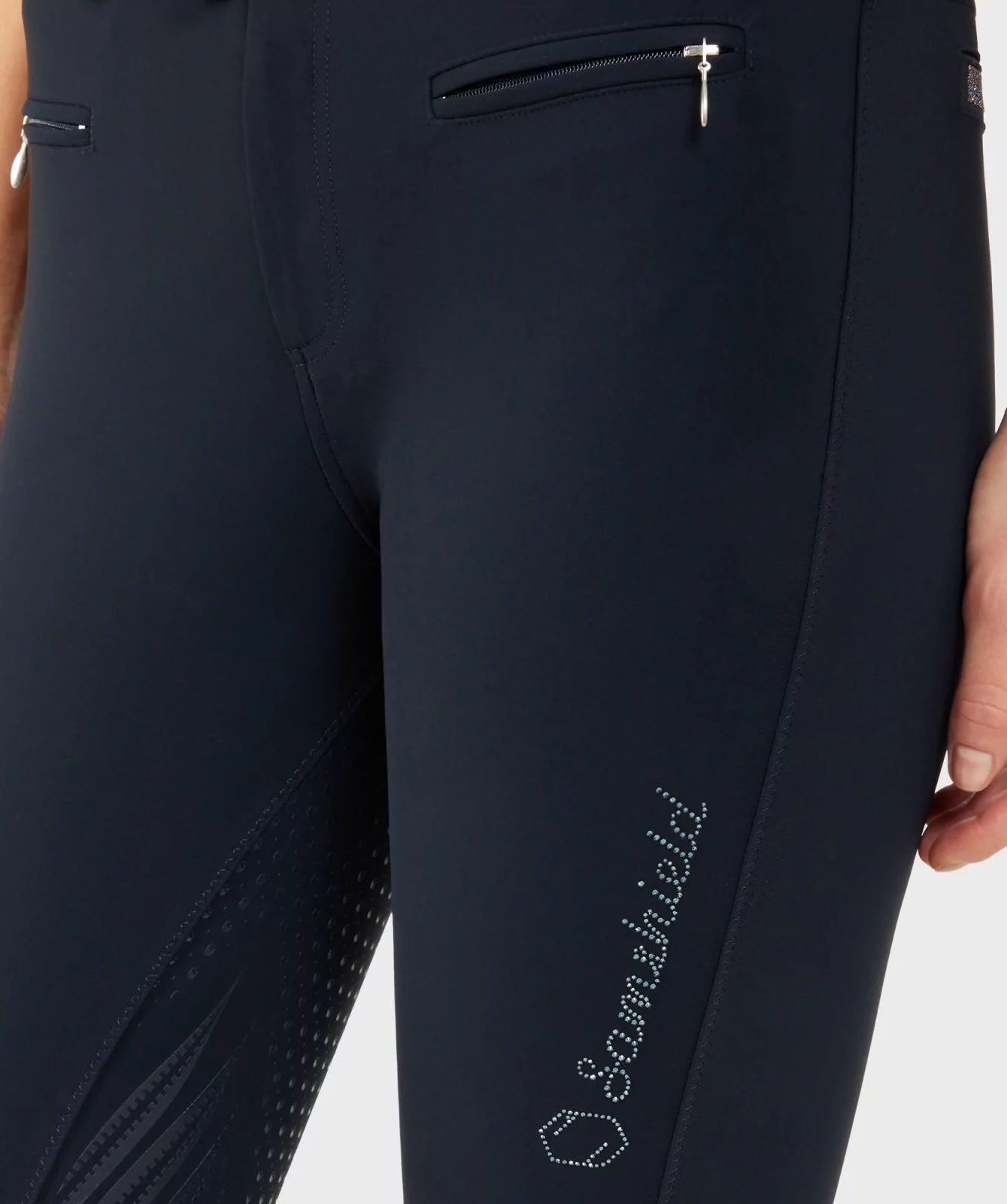 Samshield Rijbroek Full Grip Dames Clara Hoge Band Navy