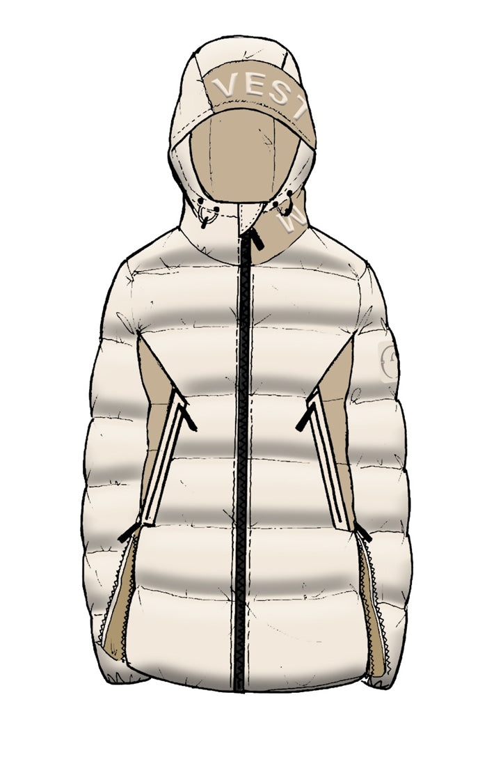 Vestrum padded jas dames Cordoba Wool