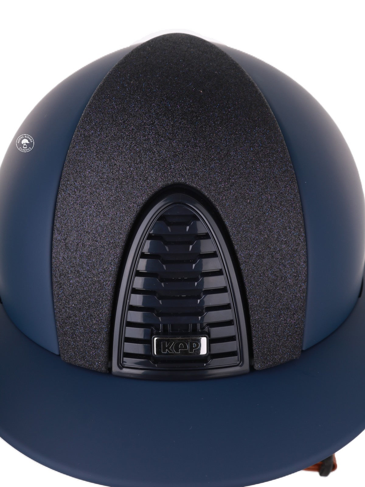 Kep Italia Paardrijhelm Cromo 2.0 Matt Polo Klep Blauw RAW Frame Star Blue Insert Beige Kinband