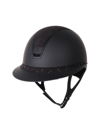 Samshield 2.0 Paardrijhelm Miss Shield Shadowmatt Crystal Leaf FB Zwart