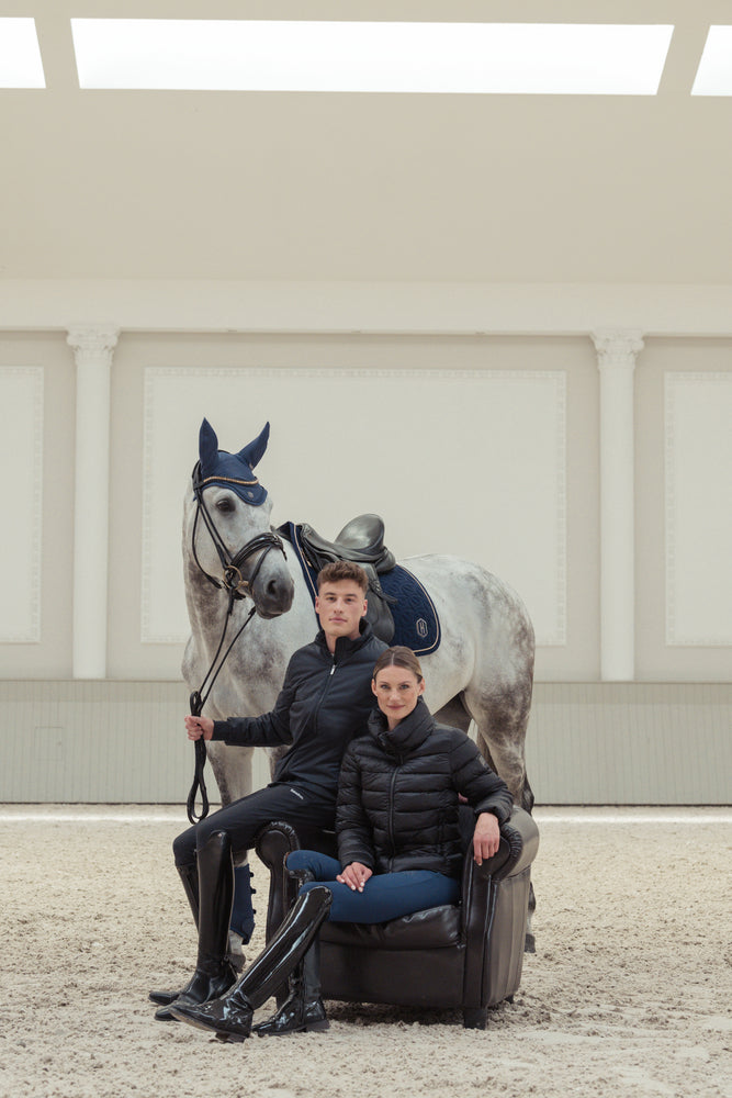Eskadron Heritage gewatteerde jas dames Zwart