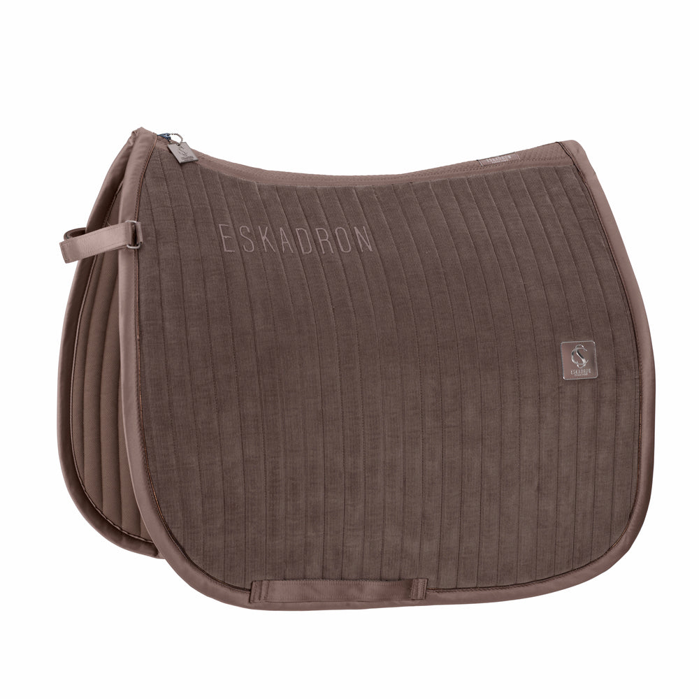 Eskadron Classic Sports 24SS zadeldekje Cord Emblem dressuur smoke taupe