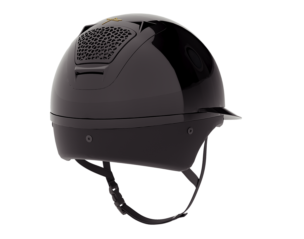 Freejump Helm Voronoï met Temple Protection Gloss Zwart