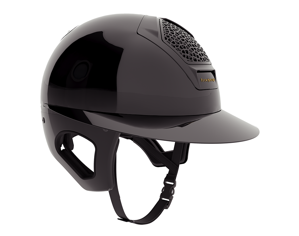 Freejump Helm Voronoï met Temple Protection Gloss Zwart