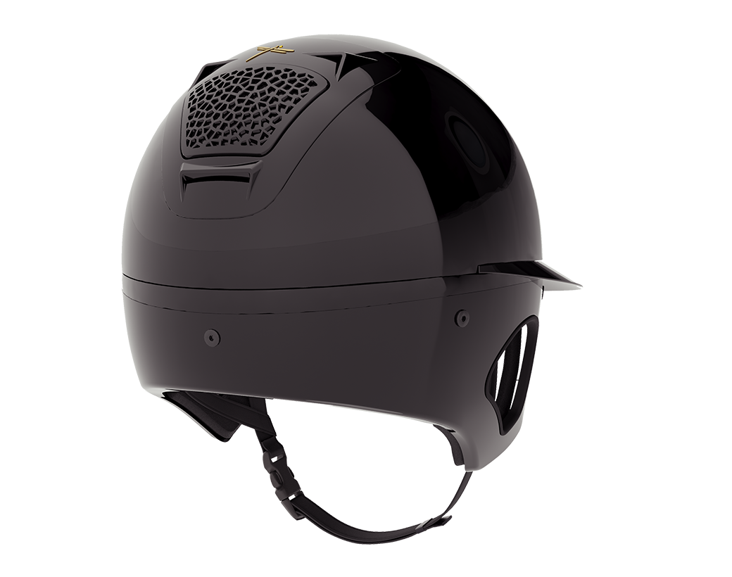 Freejump Helm Voronoï met Temple Protection Gloss Zwart