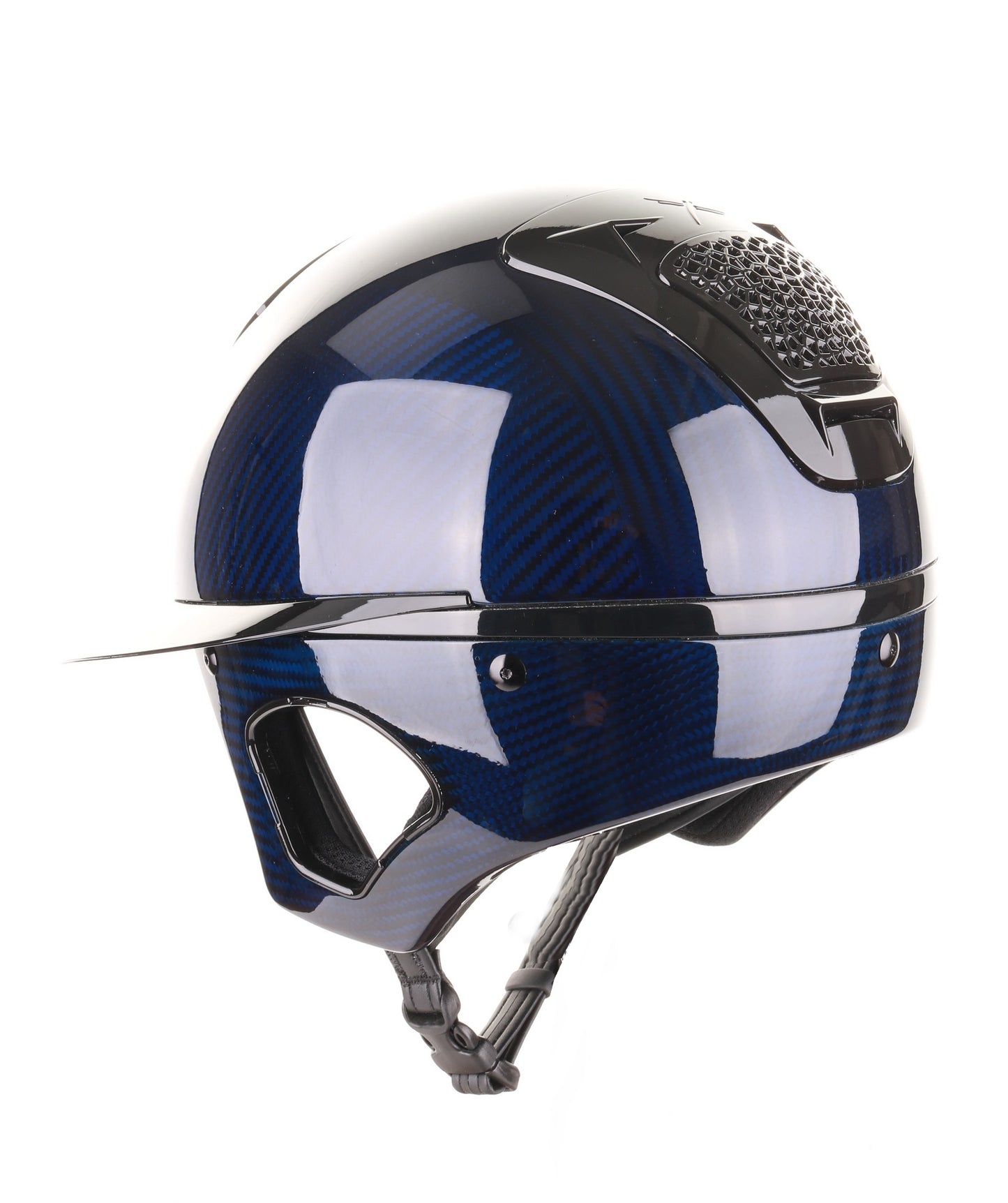 Freejump Helm Voronoï met Temple Protection Carbon Gloss Navy