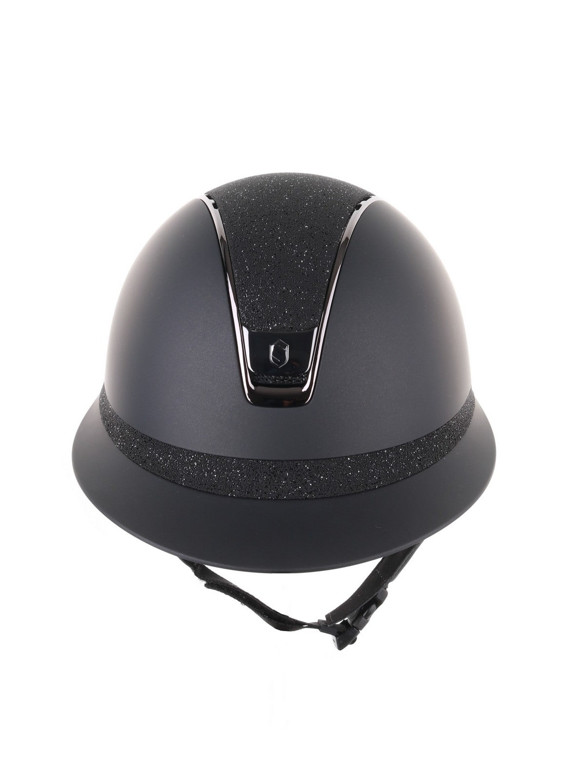 Samshield 2.0 Paardrijhelm Miss Shield Shadowmatt Crystal Fabric Zwart