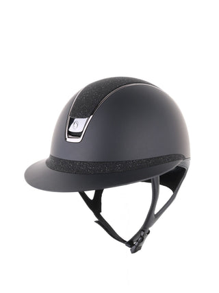 Samshield 2.0 Casque d'équitation Miss Shield Shadowmatt Crystal Fabric Noir