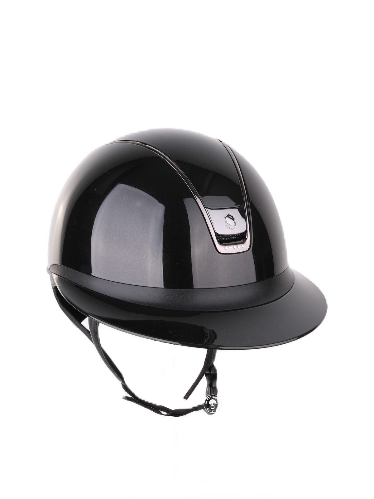 Samshield 2.0 Paardrijhelm Miss Shield Shadowglossy 5 Crystals Zwart