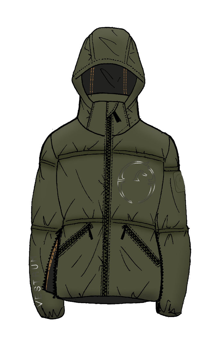 Vestrum padded jas dames New York Dark Olive