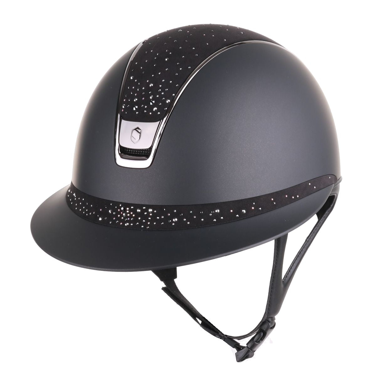 Samshield 2.0 Casque d'équitation Miss Shield Shadowmatt Crystal Rain Noir