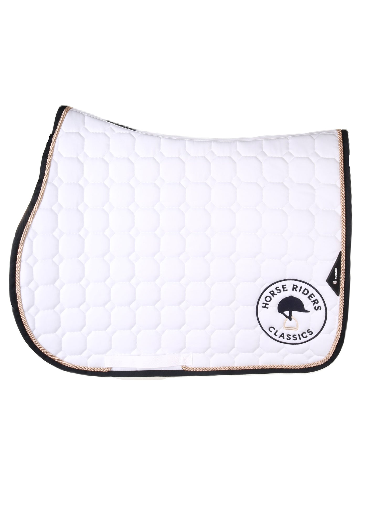Equiline zadeldekje Octagon Wit HRC Logo