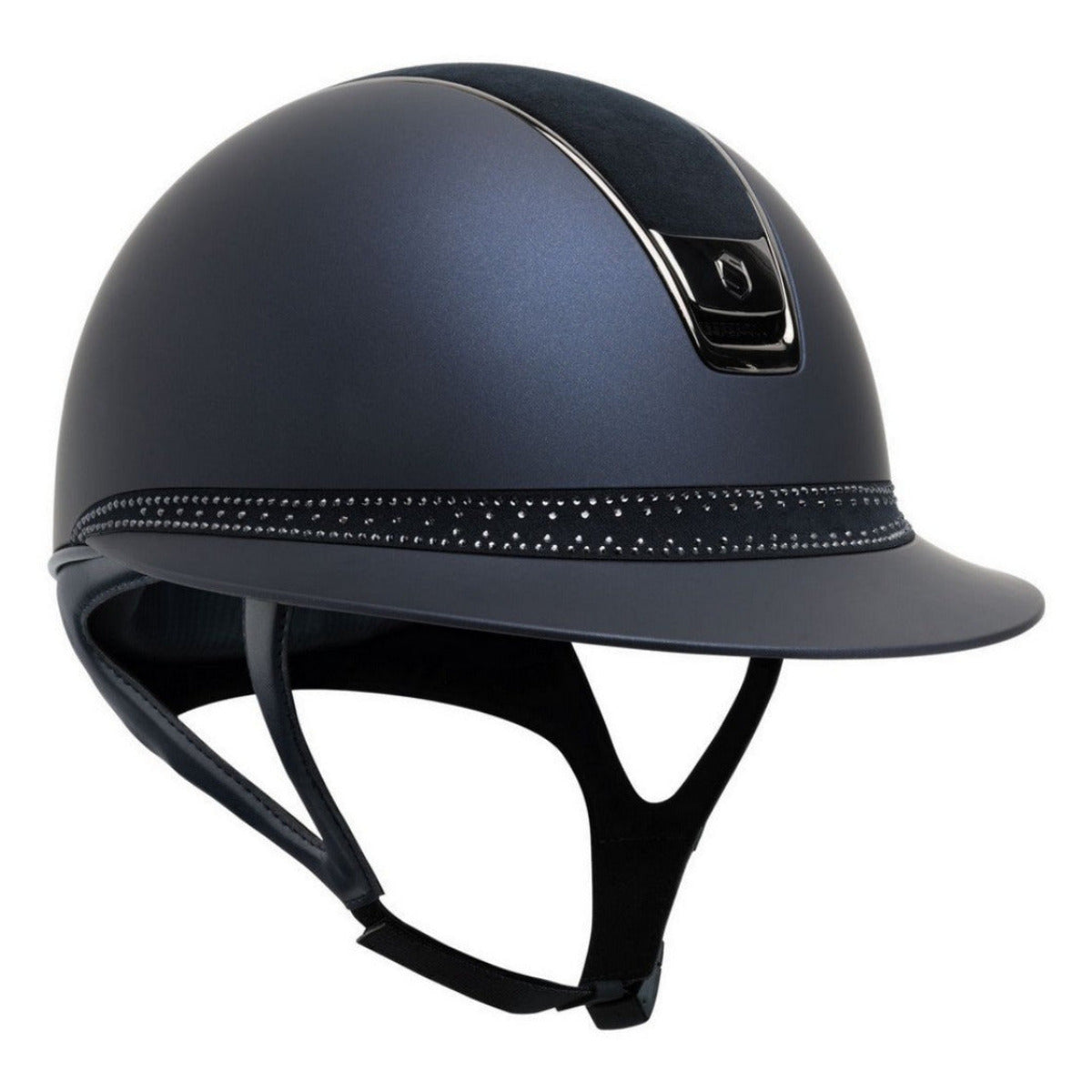 Samshield 2.0 Paardrijhelm Miss Shield Shadowmatt Alcantara Top Tiara FB Navy Navy