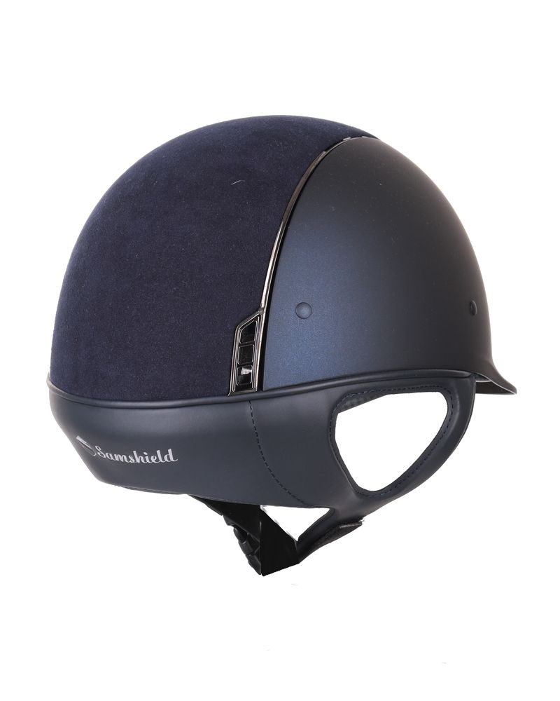 Samshield Shadowmatt Paardrijhelm alcantara top Navy