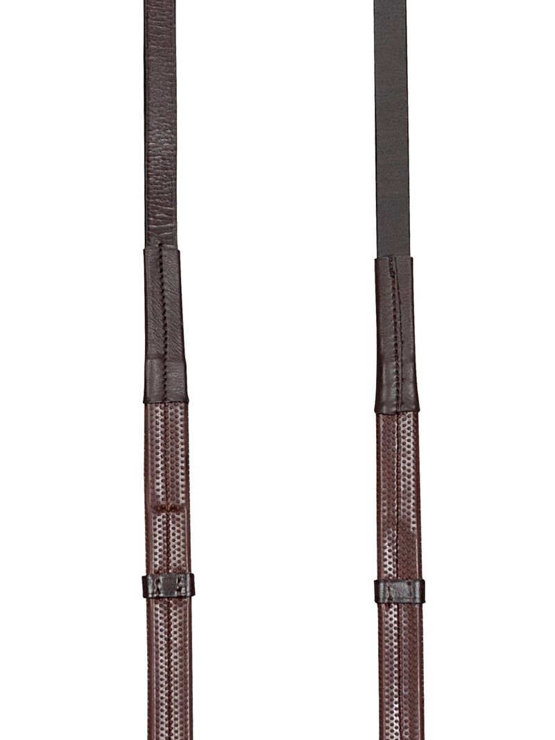 Equiline teugels rubber lederen stoppers bruin Bruin