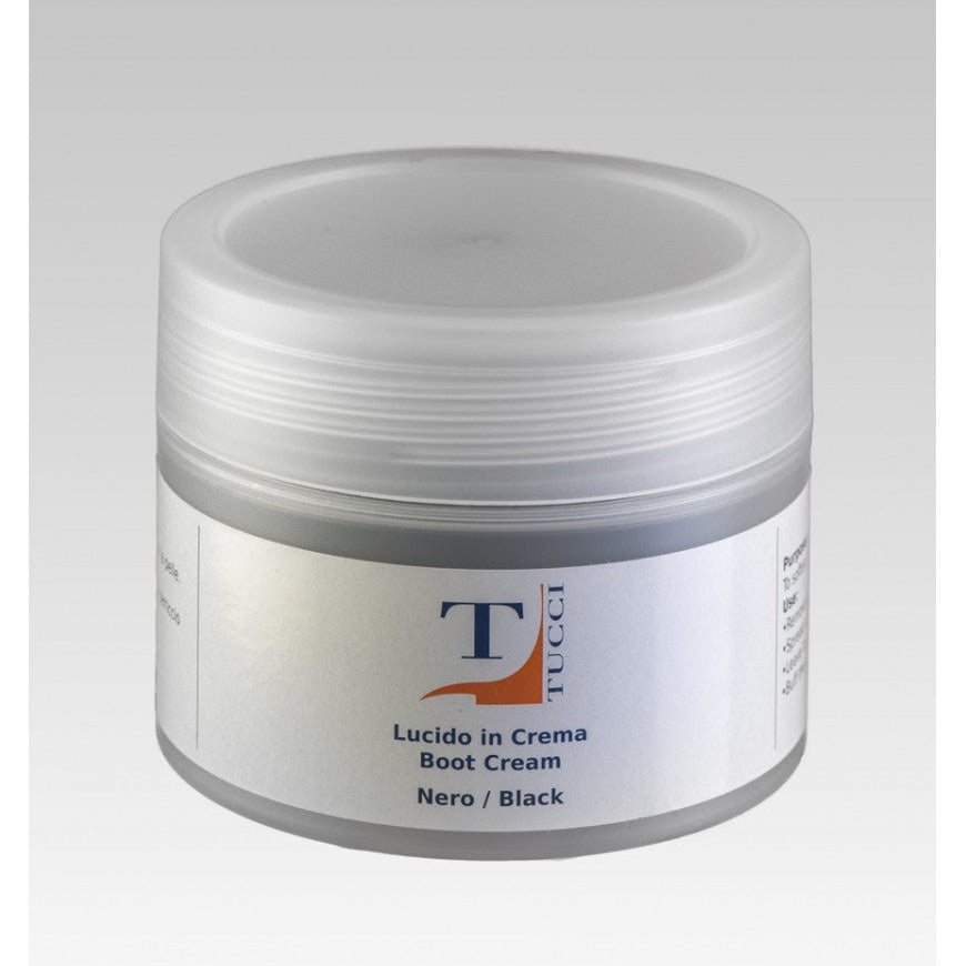 Tucci rijlaarzen cream Zwart