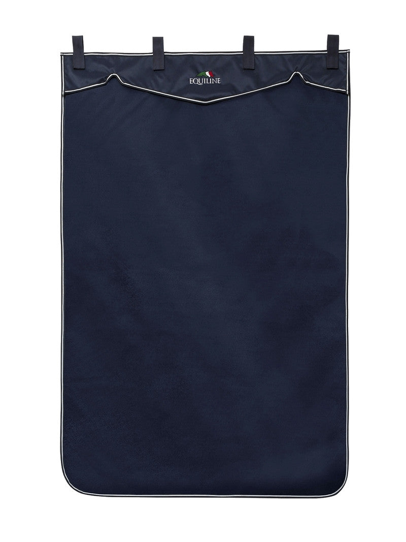 Equiline stalgordijn Wafe lang 200 x 130 cm blauw