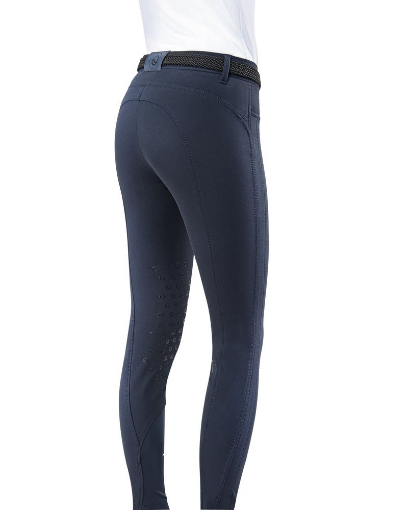 Eqode rijbroek dames knie-grip Delma Blauw