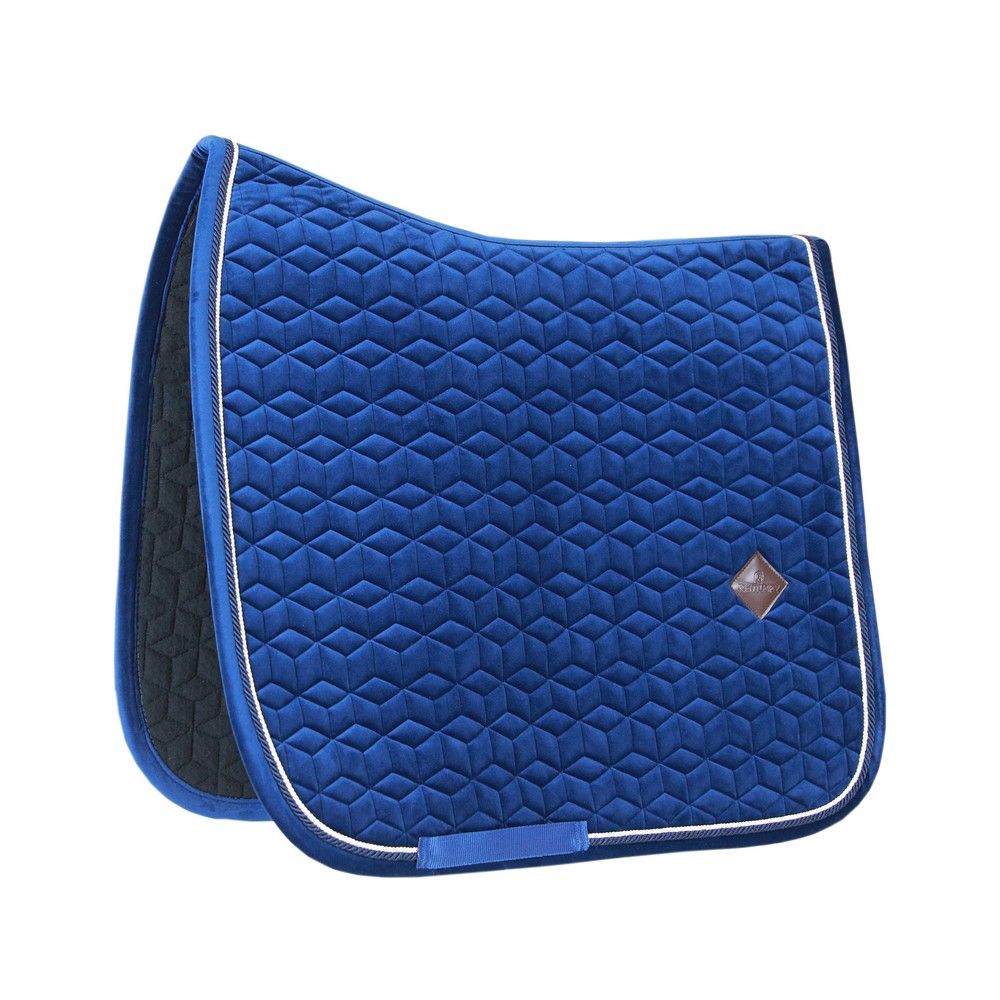 Kentucky Horsewear Zadeldekje Basic Velvet Dressuur blauw