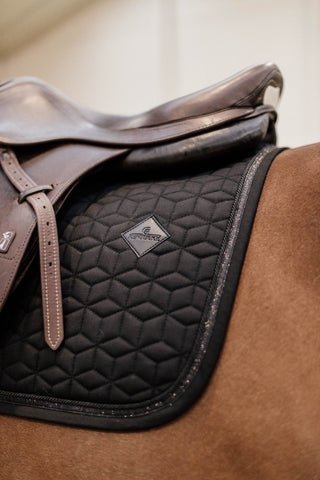 Kentucky Horsewear Zadeldekje Glitter Rope Dressuur zwart