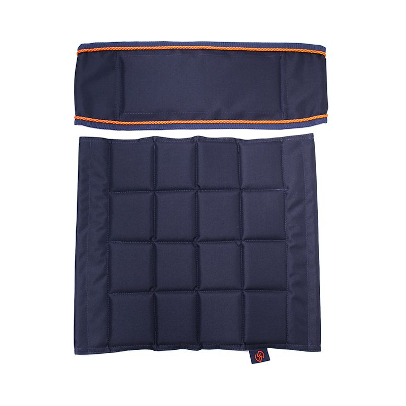 One Set stoelkussens voor hoge en lage regisseursstoel Navy-Oranje