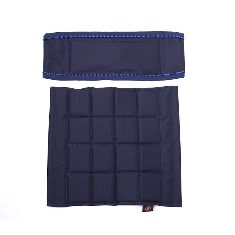 One Set stoelkussens voor hoge en lage regisseursstoel Navy-Royal