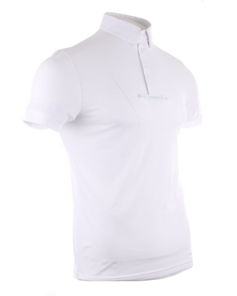 Equiline wedstrijdshirt heren korte mouwen Celirac Wit