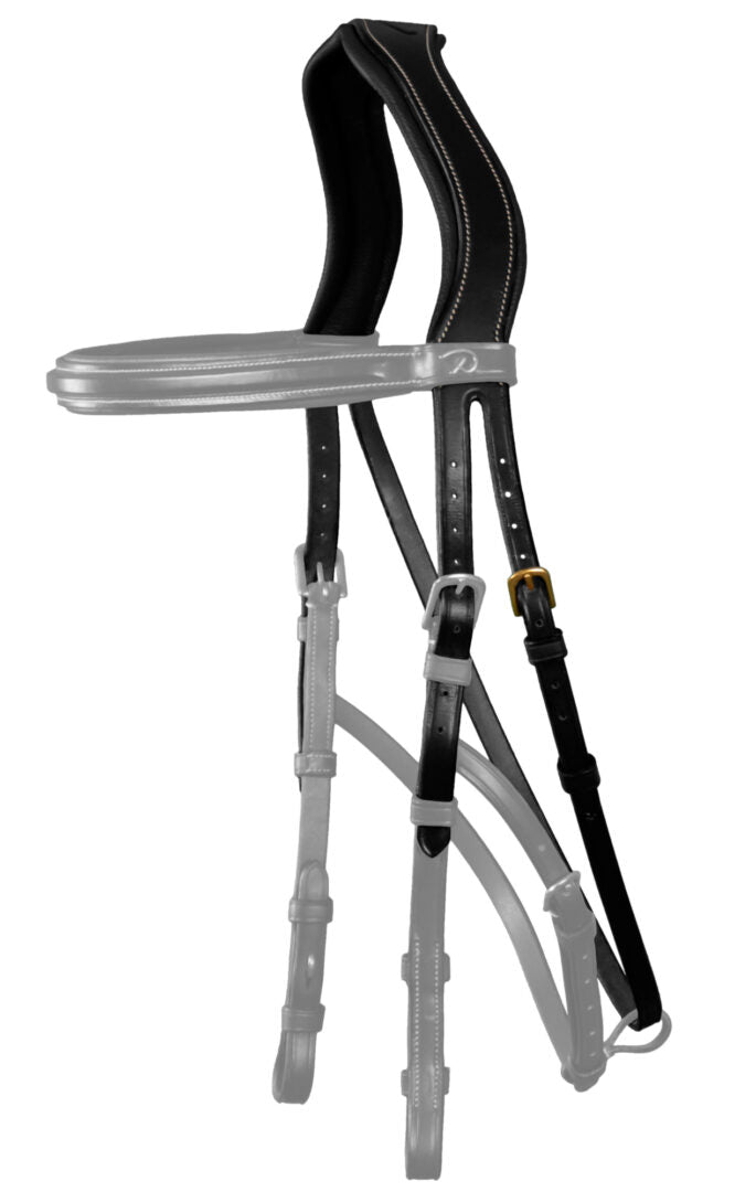 Dyon D Collection Hackamore Kopstuk Zwart Cob Zwart