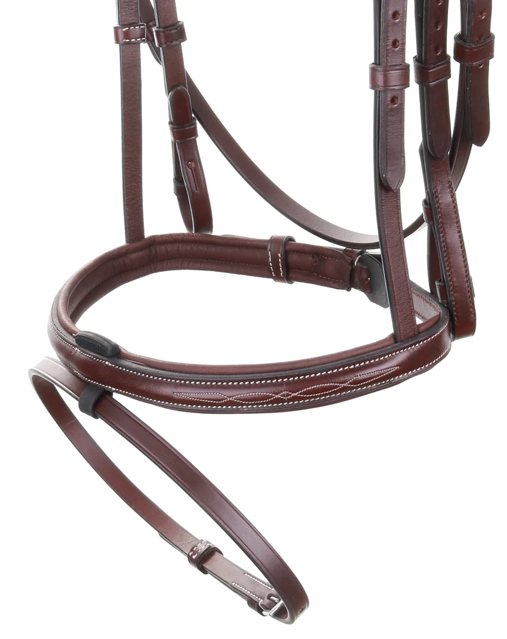 Equiline Hoofdstel Gecombineerde neusriem Clincher Frontriem Zwart