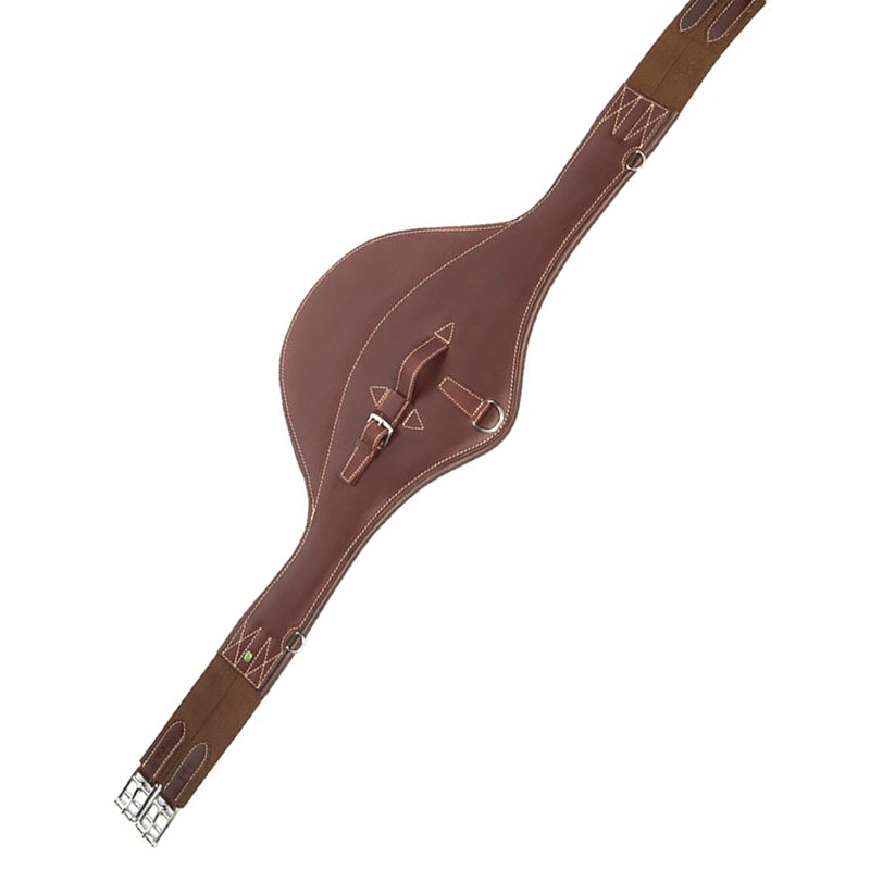 LJ Leathers Singel Leder met buikflap Bruin