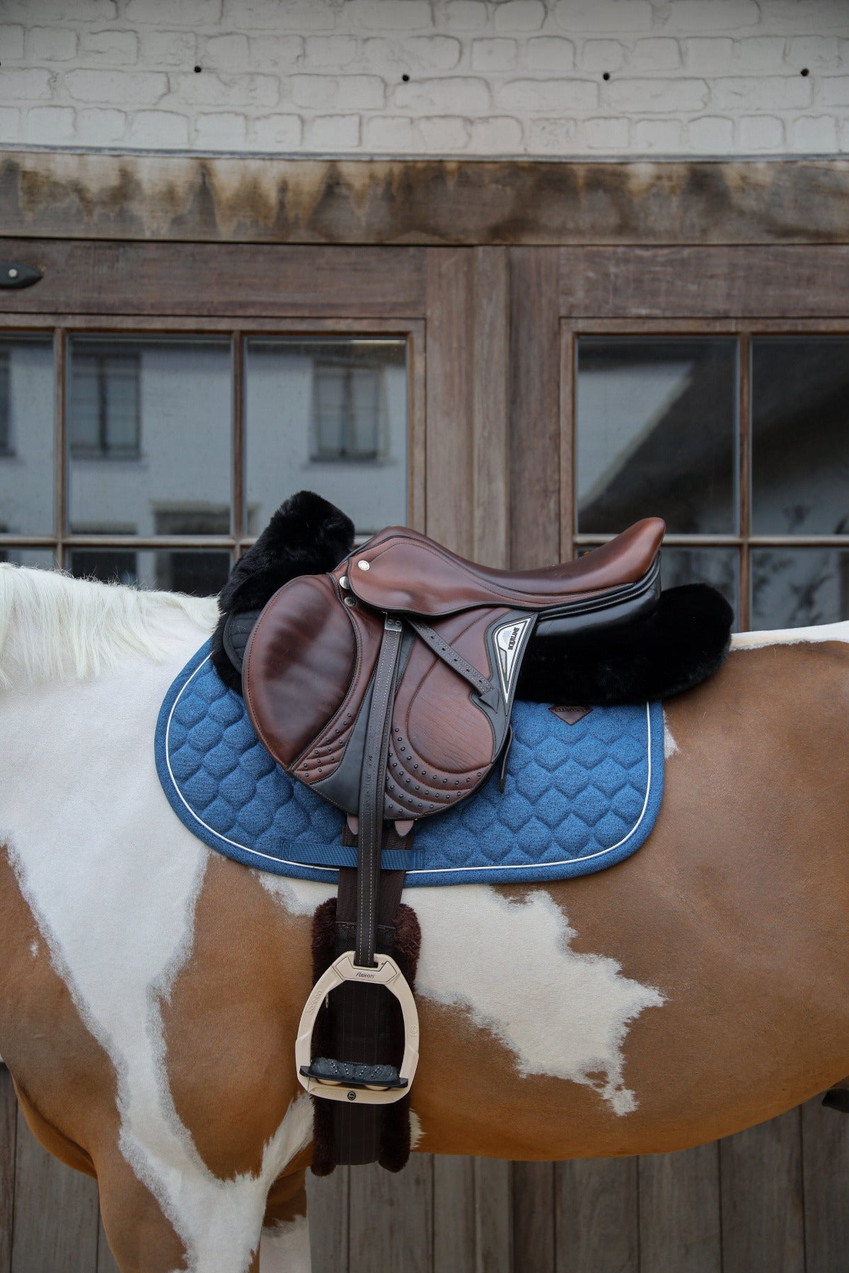 Kentucky Horsewear Zadelonderlegger Absorb Wol Zwart