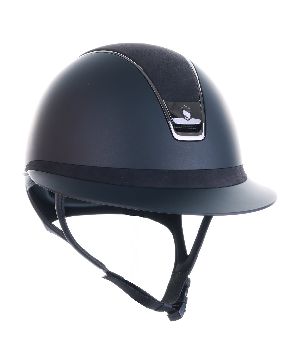 Samshield 2.0 Paardrijhelm Miss Shield Alcantara Chrome Black Zwart