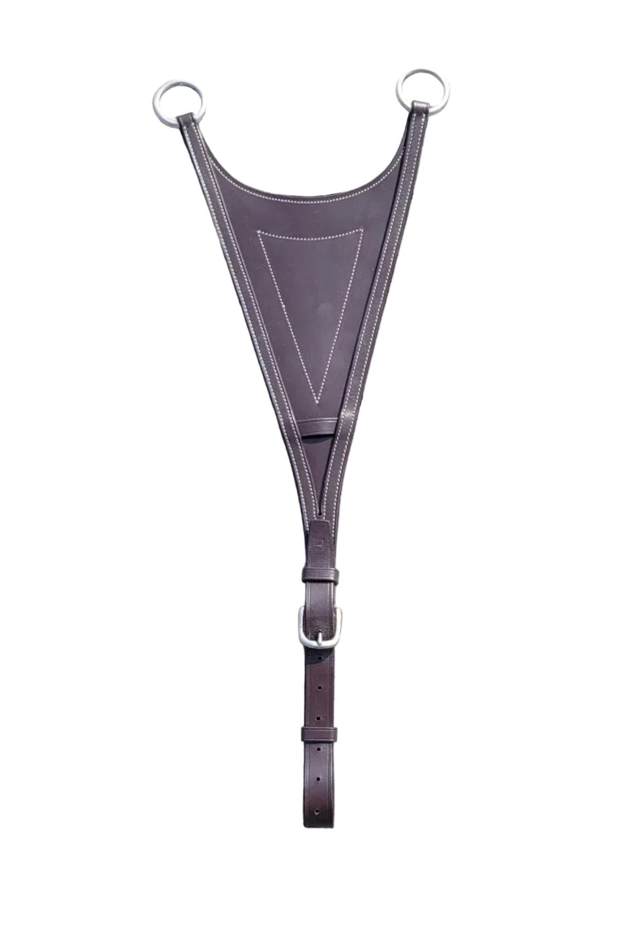 LJ Leathers Pro Selected Heritage Dichte Bib Martingaalvork bruin-zilver Full