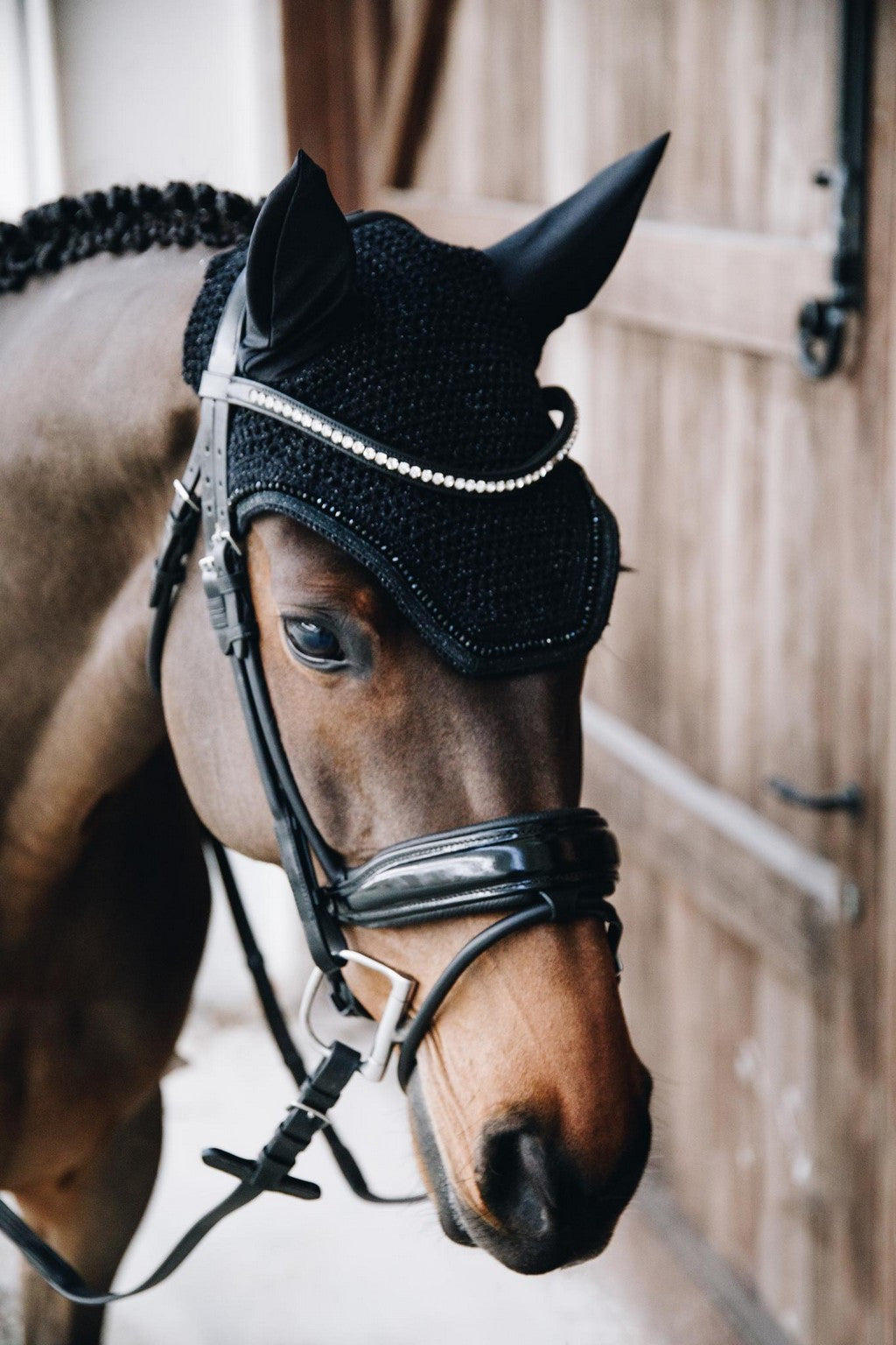 Kentucky Horsewear Vliegenmuts Wellington Glitter rand Soundless - equi-exclusive