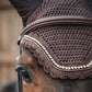 Kentucky Horsewear vliegenmuts Wellington Stone & Pearl Soundless bruin