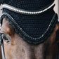 Kentucky Horsewear Vliegenmuts Lang Stone & Pearl zwart