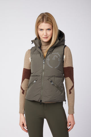 Vestrum padded vest dames Herne Dark Olive